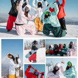 Ski Wear Waterproof Snow Bunny Hoodie -Unisex