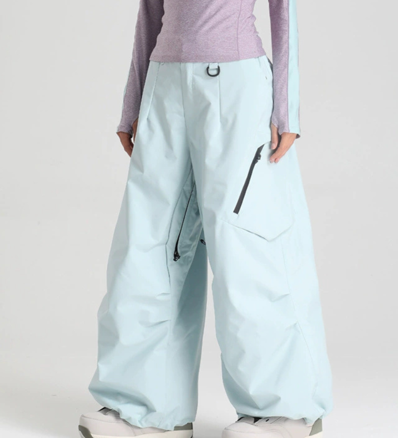Ski Wear Snowboard Gear Cargo Baggy Snow Pants -Unisex