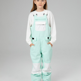 Ski Wear Snowboard Gear Color-Block Kids Ski Bib