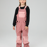 Ski Wear Snowboard Gear Color-Block Kids Ski Bib