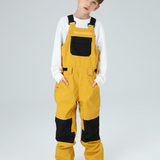 Ski Wear Snowboard Gear Color-Block Kids Ski Bib