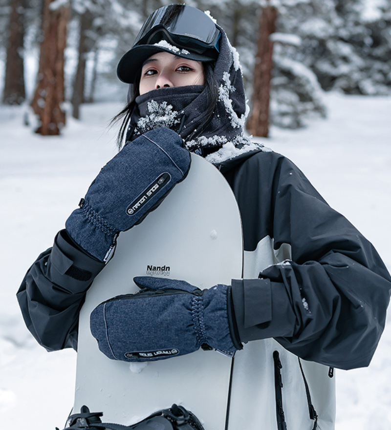Ski Wear Snowboard Waterproof Dual-Layer Ski Gloves