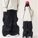 Ski Wear 3L Baggy Cargo Snow Pants - Unisex