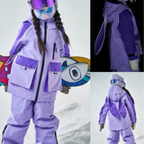 Ski Wear Waterproof Reflective Kids Snow Suit Jacket&Bibs (Single Unit Available)