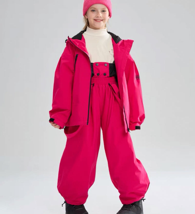 Ski Wear Waterproof Rabbit Ears Kids Snow Suit