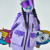 Ski Wear Waterproof Reflective Kids Snow Suit Jacket&Bibs (Single Unit Available)