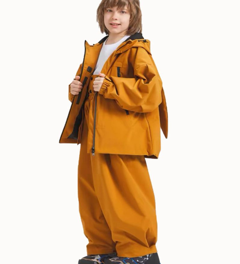 Ski Wear Waterproof Rabbit Ears Kids Snow Suit