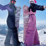 Ski Wear Snowboard Gear Reflective Stripe Ski Bibs - Unisex