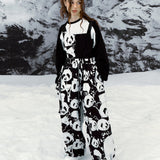 Ski Wear Panda Jacket&Bibs Snow Suit -Unisex (Single Unit Available)