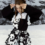 Ski Wear Panda Jacket&Bibs Snow Suit -Unisex (Single Unit Available)