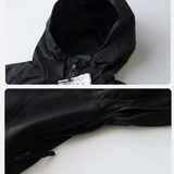 Ski Wear Black Fleece-Lined Waterproof Ski Suit -Unisex (Single Unit Available)