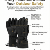 Ski Wear Insulated Thick Outdoor Ski Gloves