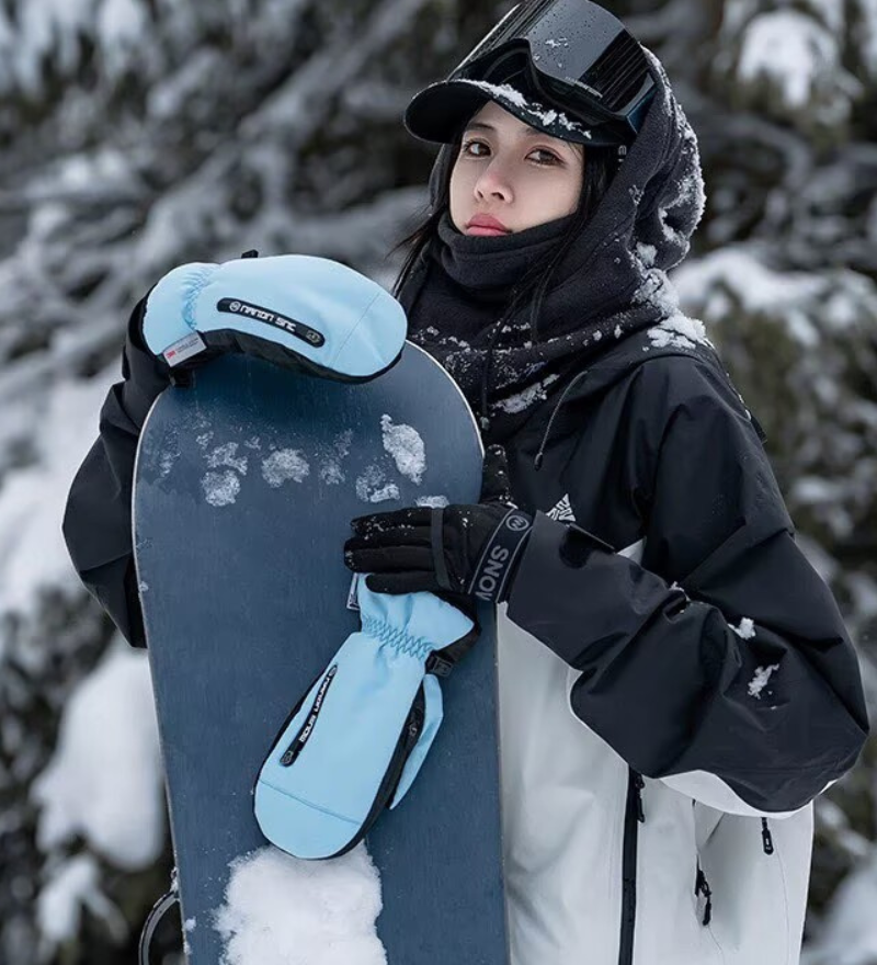 Ski Wear Snowboard Waterproof Dual-Layer Ski Gloves