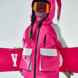 Ski Wear Waterproof Reflective Kids Snow Suit Jacket&Bibs (Single Unit Available)
