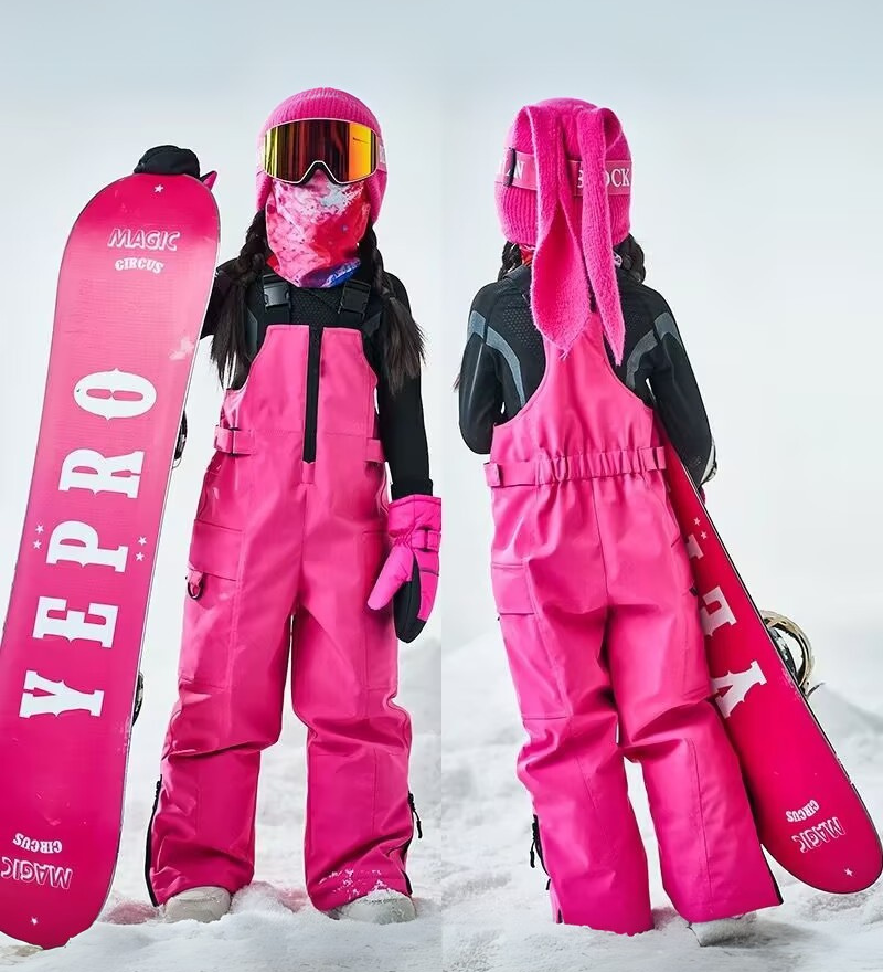 Ski Wear Waterproof Reflective Kids Snow Suit Jacket&Bibs (Single Unit Available)