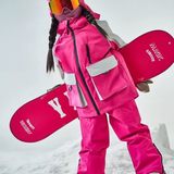 Ski Wear Waterproof Reflective Kids Snow Suit Jacket&Bibs (Single Unit Available)