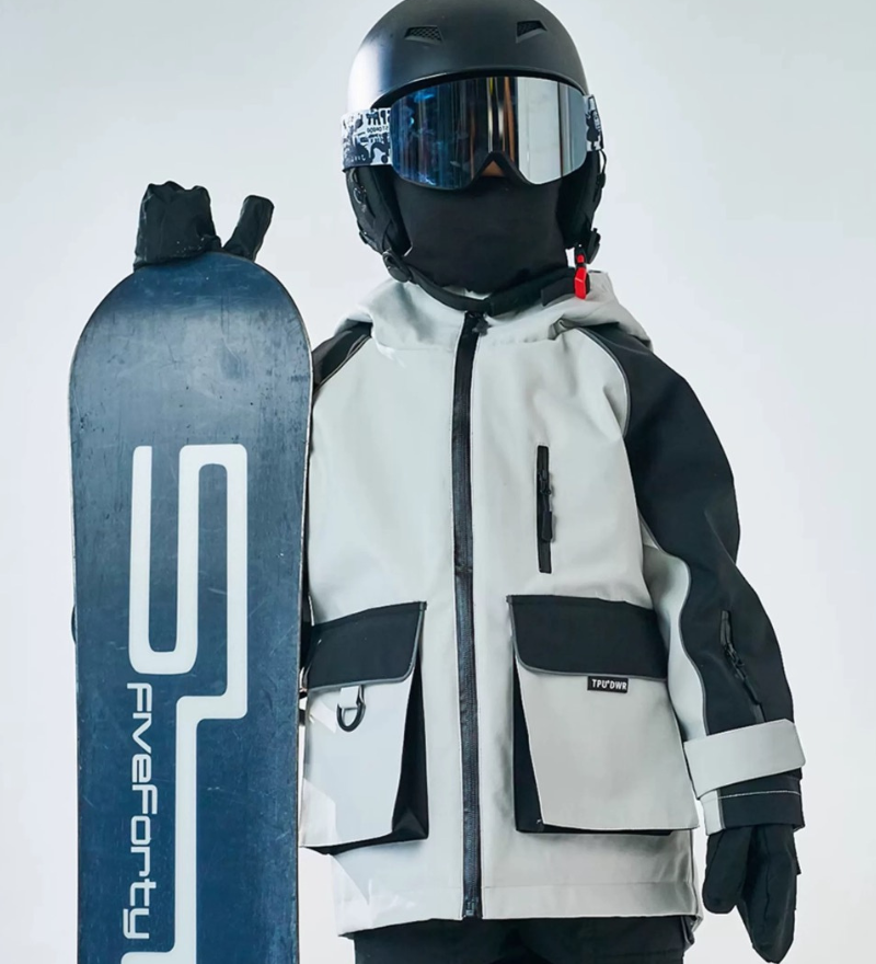 Ski Wear Waterproof Reflective Kids Snow Suit Jacket&Bibs (Single Unit Available)