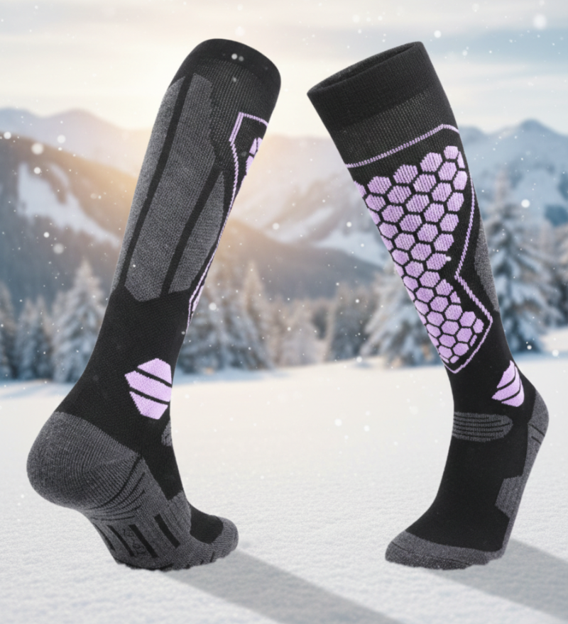 Ski Wear Winter Professional Unisex Wool Ski & Snow Socks