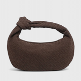 Lila Srednja Torba Woven s Detaljem Čvora