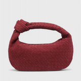 Lila Srednja Torba Woven s Detaljem Čvora