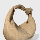 Lila Srednja Torba Woven s Detaljem Čvora