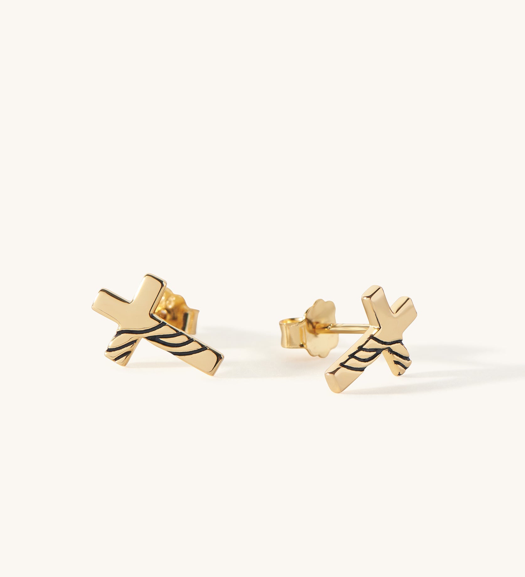 Santa Teresa Cross Stud Earrings