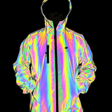 Techwear Colorful Laser Reflective Jacket