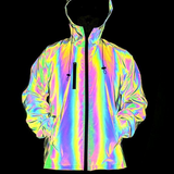 Techwear Colorful Laser Reflective Jacket