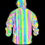 Techwear Colorful Laser Reflective Jacket