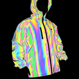 Techwear Colorful Laser Reflective Jacket
