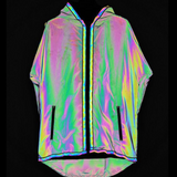 Techwear Colorful Reflective Hooded Jacket