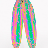 Techwear Colorful Reflective Pants