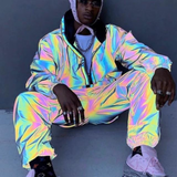 Techwear Colorful Reflective Pants