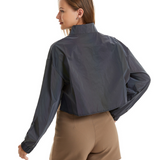Techwear Colorful Reflective Short Jacket Top