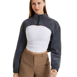 Techwear Colorful Reflective Short Jacket Top