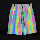 Techwear Rave Clothing Reflective Shorts
