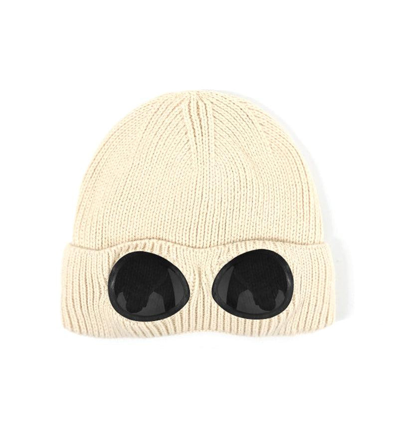 Aviator Sunglasses Knitted Futuristic Hat