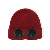 Aviator Sunglasses Knitted Futuristic Hat