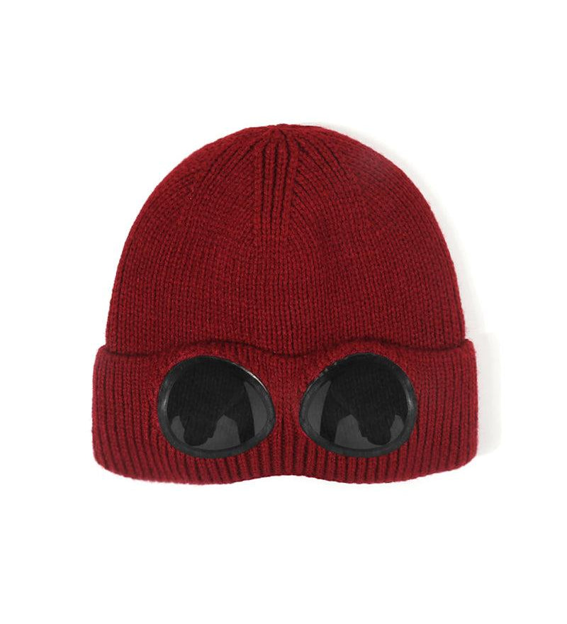 Aviator Sunglasses Knitted Futuristic Hat