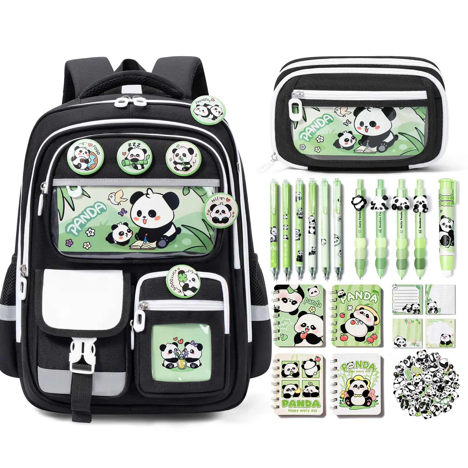 Fimibuke Waterproof Backpack Set – Includes School Bag, Lunch Box & Pencil Case, Lightweight, School Backpack Book Bag for Back-To-School Students,Back to School,Back to School Shopping,Travel Essentials