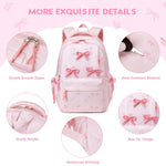 SIMILOVE 3PCS Backpack for School- Corduroy Girls Backpack with Lunch Bag & Pencil Case, School Bag for Elementary Middle High School,Back to School Gift,Birthday'S Gift, Backpacks for School, Bookbag