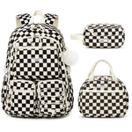 Fimibuke 3PCS Waterproof Backpack for School,Oxford Cloth Bookbag Set with Lunch Box & Pencil Case,School Bag for Elementary Middle High School,Back to School Gift,Birthday'S Gift,Back to School Shopping,Travel Essentials