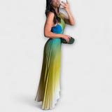 Haven - Stilska Maxi Haljina bez Rukava s Tie-Dye