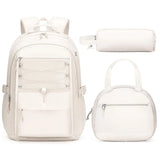 Fimibuke Waterproof Backpack Set – Includes School Bag, Lunch Box & Pencil Case, Lightweight, School Backpack Book Bag for Back-To-School Students,Back to School,Back to School Shopping,Travel Essentials