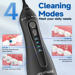 Portable Cordless Water Flosser F18 with 3 Cleaning Modes, Waterproof Design, Rechargeable Battery, and 4 Nozzles for Gum Care
