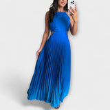 Haven - Stilska Maxi Haljina bez Rukava s Tie-Dye