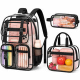 Fimibuke 3PCS Waterproof Backpack for School,Oxford Cloth Bookbag Set with Lunch Box & Pencil Case,School Bag for Elementary Middle High School,Back to School Gift,Birthday'S Gift,Back to School Shopping,Travel Essentials