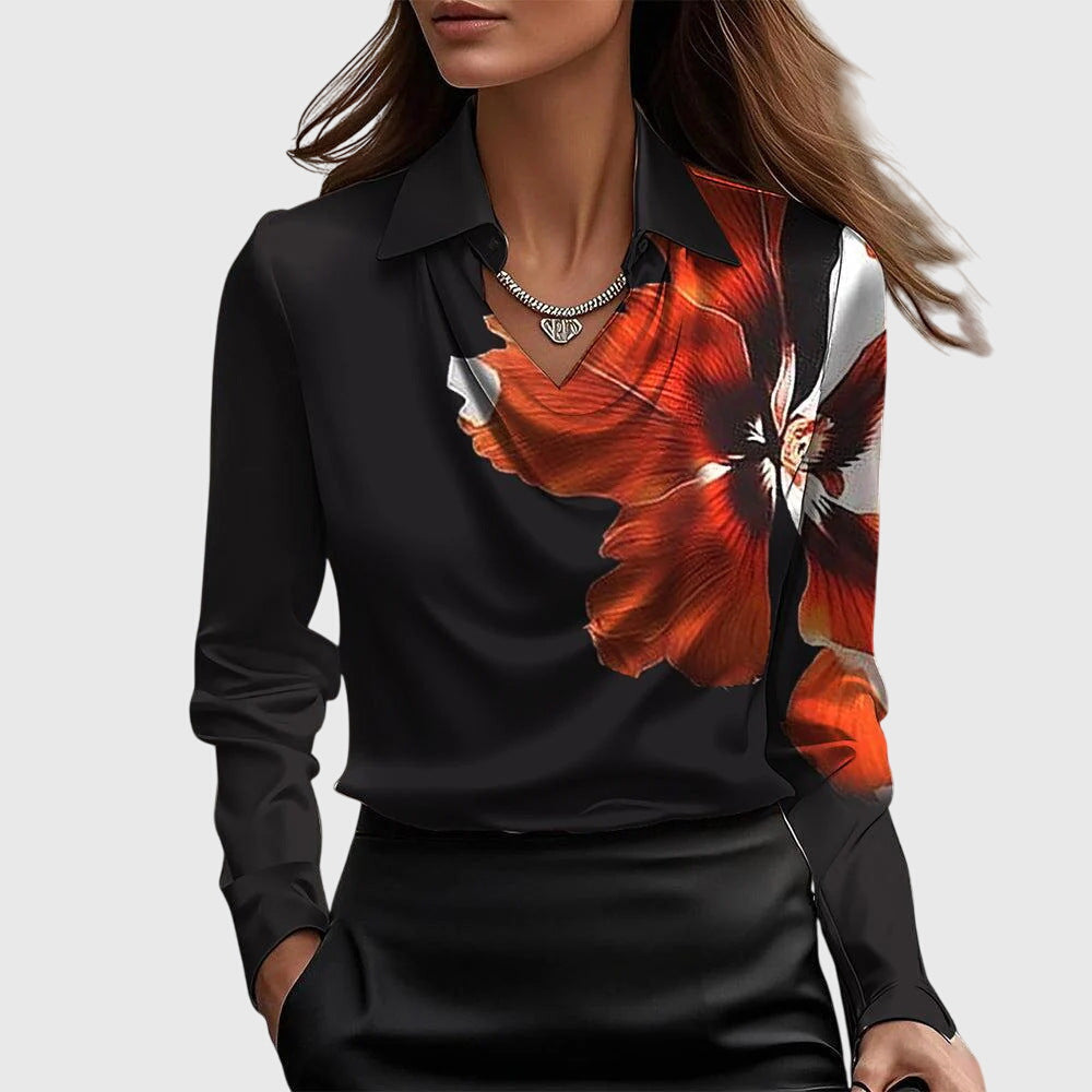 Brooklyn – Elegantna Bluza od Sjajnog Satena