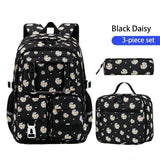 3PCS Waterproof Backpack for School,Oxford Cloth Bookbag Set with Lunch Box & Pencil Case,School Bag for Elementary Middle High School,Back to School Gift,Birthday'S Gift