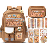 Fimibuke Waterproof Backpack Set – Includes School Bag, Lunch Box & Pencil Case, Lightweight, School Backpack Book Bag for Back-To-School Students,Back to School,Back to School Shopping,Travel Essentials